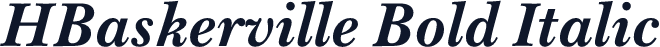 HBaskerville Bold Italic