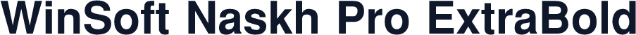 WinSoft Naskh Pro ExtraBold