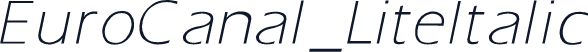 EuroCanal_LiteItalic