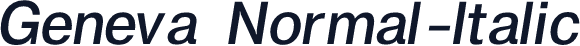 Geneva Normal-Italic