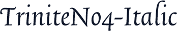 TriniteNo4-Italic