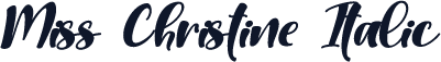 Miss Christine Italic