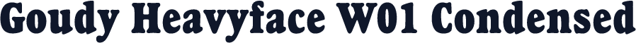 Goudy Heavyface W01 Condensed
