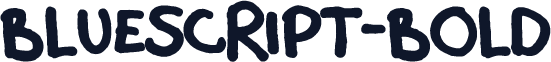 Bluescript-Bold