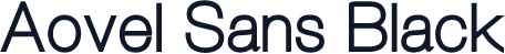 Aovel Sans Black