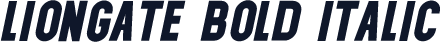 Liongate Bold Italic