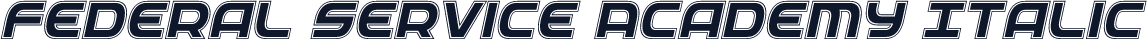Federal Service Academy Italic