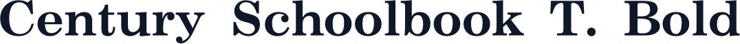 Century Schoolbook T. Bold