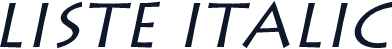Liste Italic