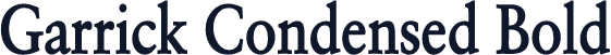 Garrick Condensed Bold