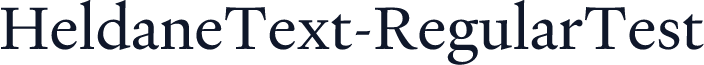 HeldaneText-RegularTest