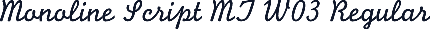 Monoline Script MT W03 Regular