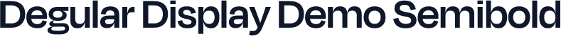 Degular Display Demo Semibold