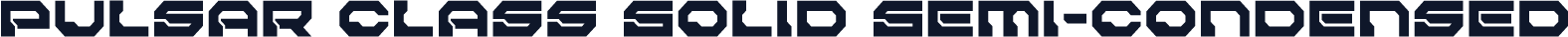 Pulsar Class Solid Semi-Condensed