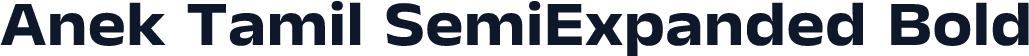 Anek Tamil SemiExpanded Bold