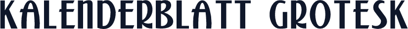 Kalenderblatt Grotesk