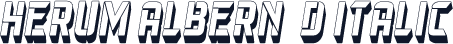 Herum Albern 3D Italic