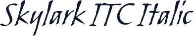 Skylark ITC Italic