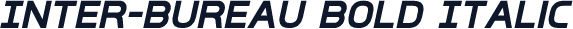 Inter-Bureau Bold Italic