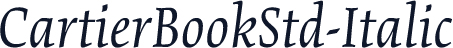CartierBookStd-Italic