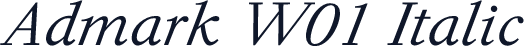 Admark W01 Italic