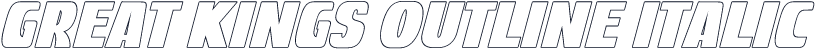 Great Kings Outline Italic