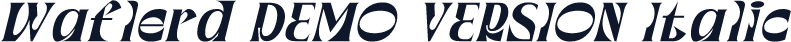Waflerd DEMO VERSION Italic