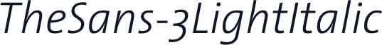 TheSans-3LightItalic