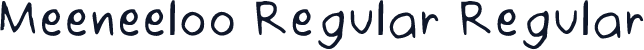 Meeneeloo Regular Regular