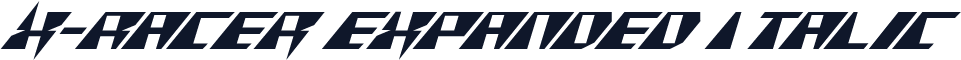 X-Racer Expanded Italic