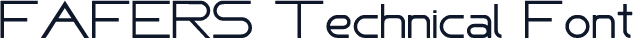 FAFERS Technical Font