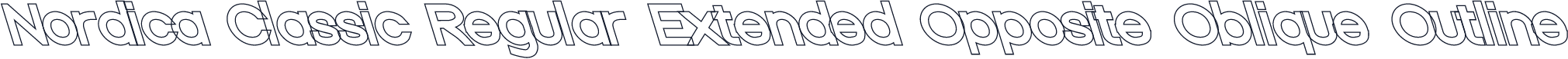 Nordica Classic Regular Extended Opposite Oblique Outline