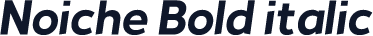 Noiche Bold italic