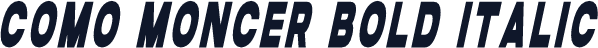 Como Moncer Bold Italic