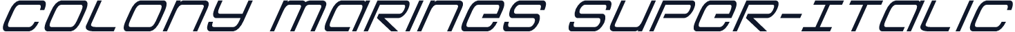 Colony Marines Super-Italic