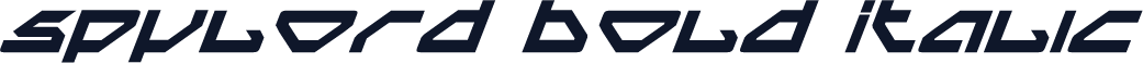 Spylord Bold Italic