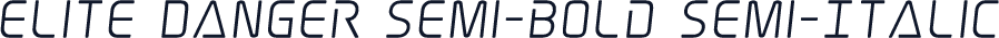 Elite Danger Semi-Bold Semi-Italic