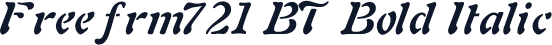 Freefrm721 BT Bold Italic