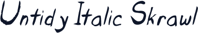 Untidy Italic Skrawl