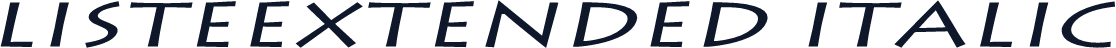 ListeExtended Italic