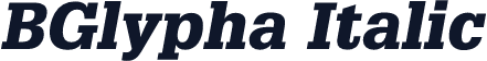 BGlypha Italic