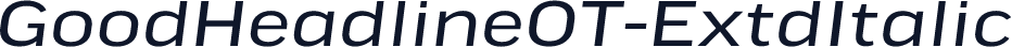 GoodHeadlineOT-ExtdItalic