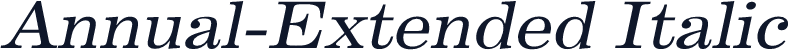 Annual-Extended Italic