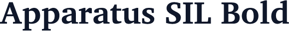 Apparatus SIL Bold