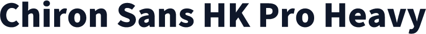 Chiron Sans HK Pro Heavy