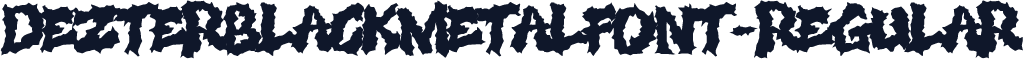 DezterBlackMetalFont-Regular