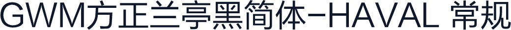 GWM方正兰亭黑简体-HAVAL 常规