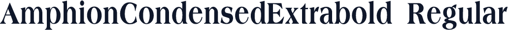 AmphionCondensedExtrabold Regular