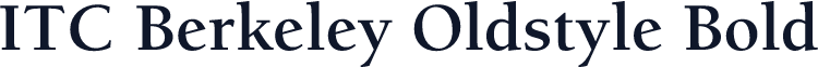 ITC Berkeley Oldstyle Bold