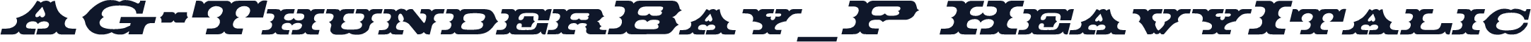 AG-ThunderBay_P HeavyItalic